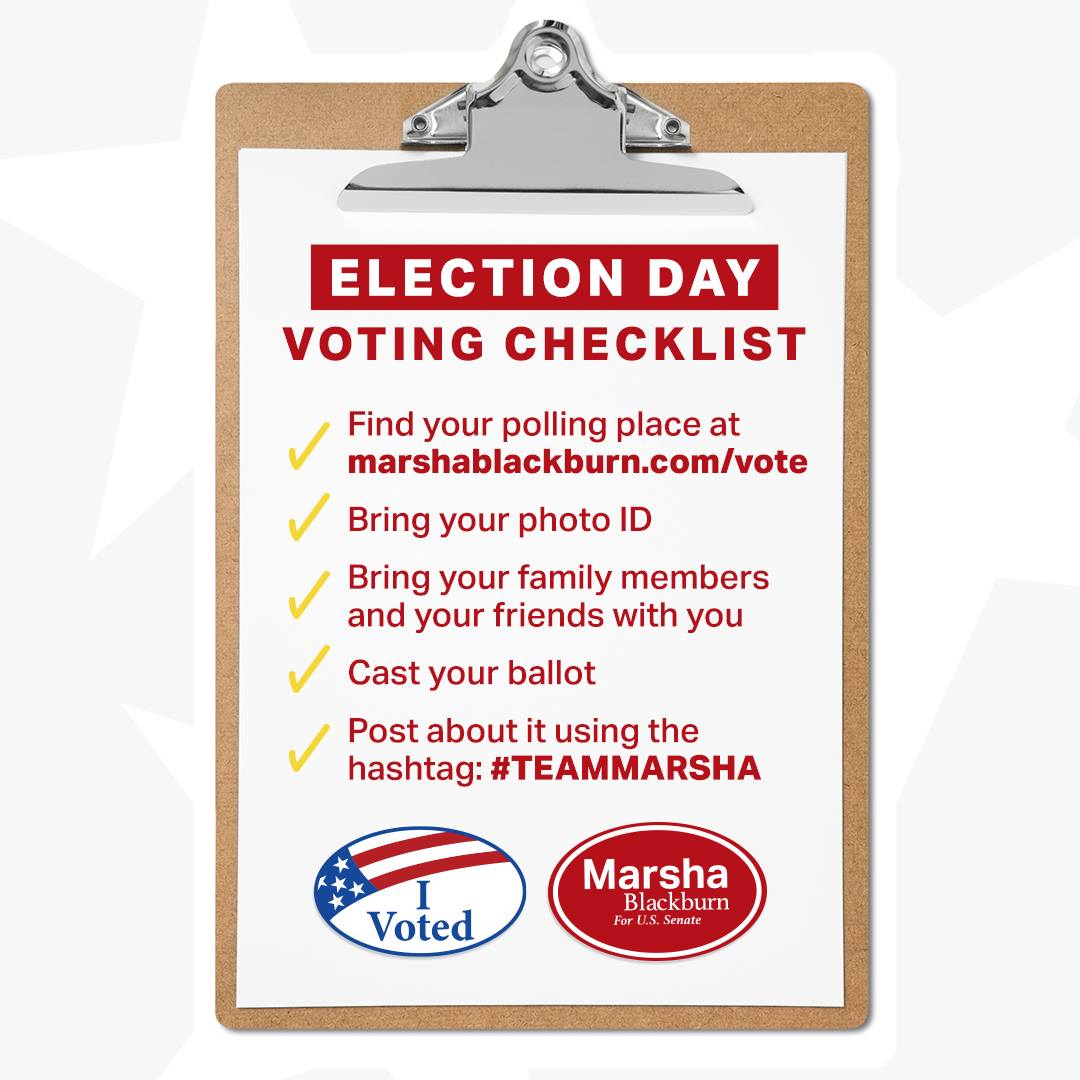 Election Day Voting Checklist